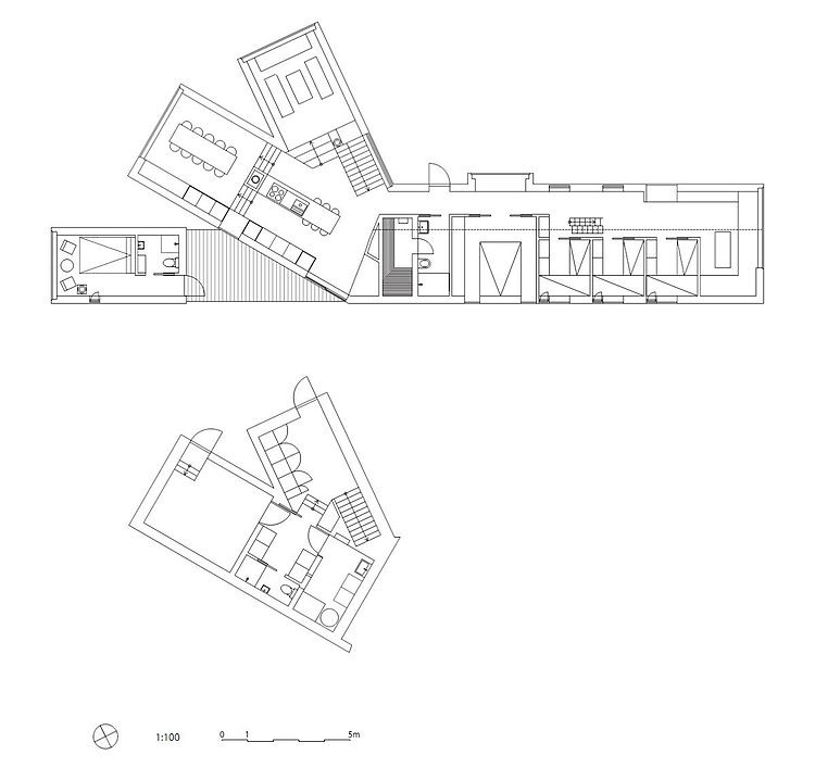 Contemporary split view mountain lodge in norway Contemporary split view mountain lodge in norway