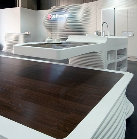Modern Hi-Macs Kitchen by LG Hausys - 7