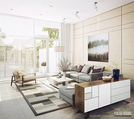 Bright Modern Living Rooms - 12