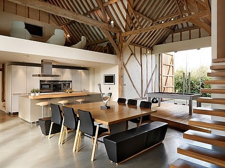 Thatched Barn by Bulthaup by Kitchen Architecture