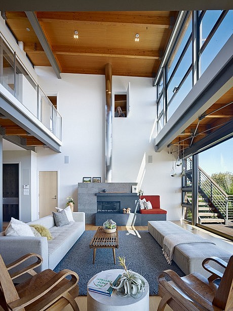 Coastal Hillside Home by Pfau Long Architecture
