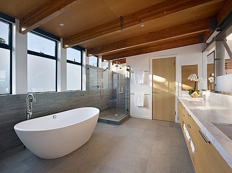 Coastal Hillside Home by Pfau Long Architecture