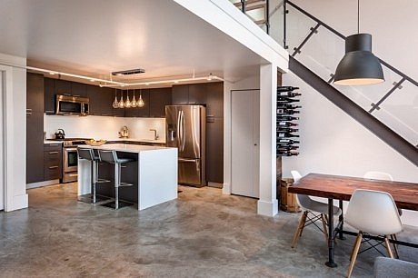 kitchen and table