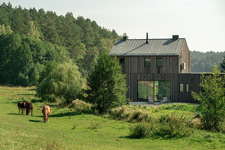 Country House Harmoniously Integrates with Serene Lakeside Setting in Poland - 1