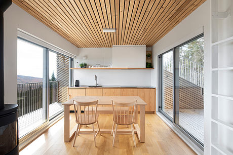 Peace is a Rustic Lodge Nestled into Le Maelström Mountain - 3
