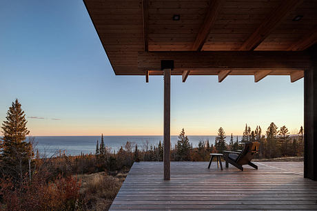 Burnt Rock: Olson Kundig Cabin Cantilevers Over Remote Minnesota Meadow - 5
