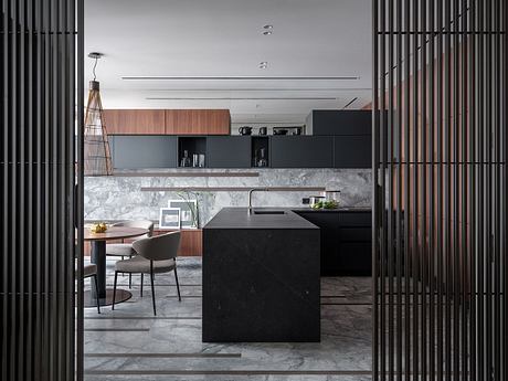 Dark Luxury Apartment: Opulent Interiors and Functional Living - 5