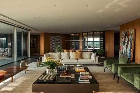 P570 Apartment Design Balances Calm Colors With Lush Greenery Views - 2