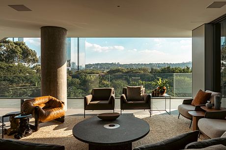 P570 Apartment Design Balances Calm Colors With Lush Greenery Views - 6