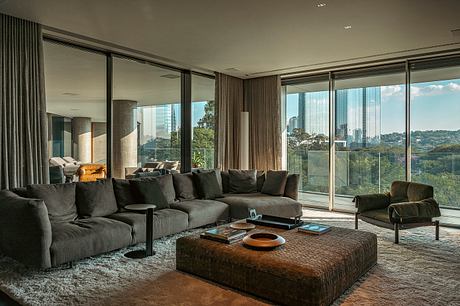 P570 Apartment Design Balances Calm Colors With Lush Greenery Views - 10