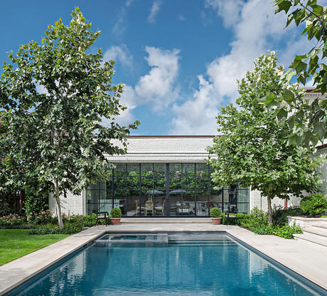 Pemberton Heights Pool House: Marble, Brass, And A Lively Party Mood - 1