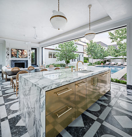 Pemberton Heights Pool House: Marble, Brass, And A Lively Party Mood - 5