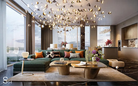 Designer Apartment in Estonia Pairs Dubai Glamour with Warm Living - 1