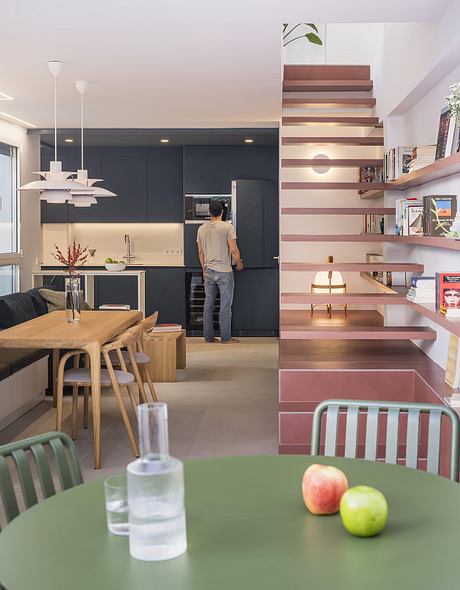 Casa Binôme: Reimagining a Madrid Duplex Around a Living Stair Core - 4