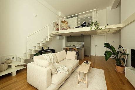 MNG Milan Loft-Like Apartment: Mezzanine Retreat For Creative Living - 7