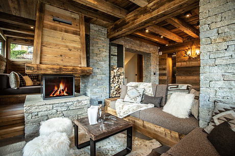 Kelly Chalet Warms Alpine Stone And Timber With Soft Luxury Inside - 1