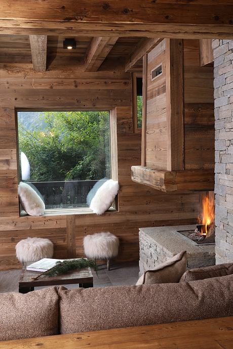 Kelly Chalet Warms Alpine Stone And Timber With Soft Luxury Inside - 2