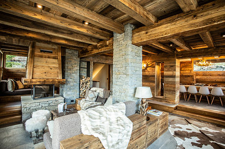 Kelly Chalet Warms Alpine Stone And Timber With Soft Luxury Inside - 3