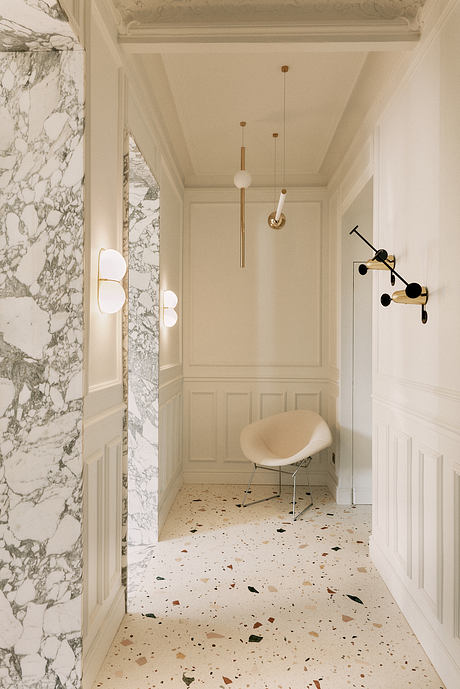 Tourville — Walnut, Marble, and Terrace Living Over École Militaire - 3