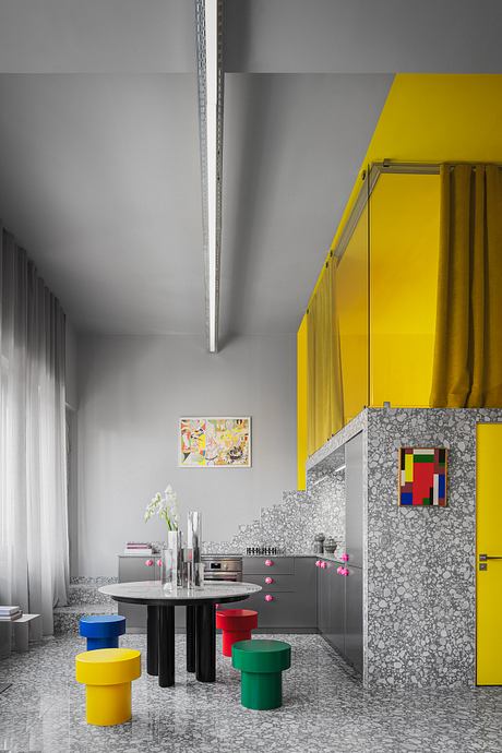 A Resolutely Maximalist Mini Loft — Color-Soaked Parisian Retreat - 3