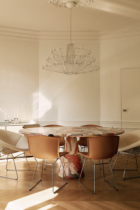 Tourville — Walnut, Marble, and Terrace Living Over École Militaire - 4