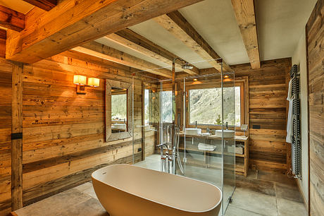 Kelly Chalet Warms Alpine Stone And Timber With Soft Luxury Inside - 10