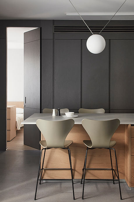 Soft & Minimal: Calm Terrazzo Living in a Refined Urban Apartment - 4