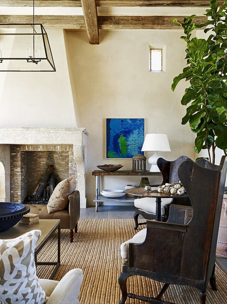 Eclectic Farmhouse by David Michael Miller Associates