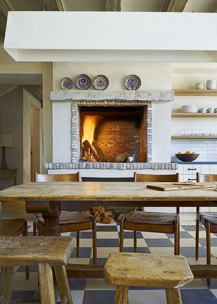 Eclectic Farmhouse by David Michael Miller Associates