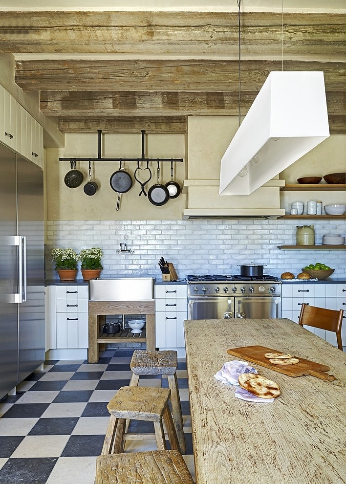 Eclectic Farmhouse by David Michael Miller Associates