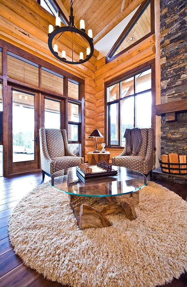 Okanagan Log Home by Sticks and Stones Design Group Inc