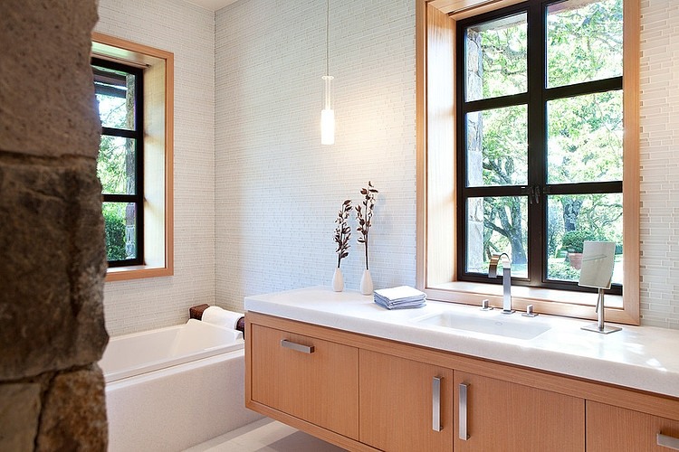 Fieldstone Guest Cottage by De Meza + Architecture