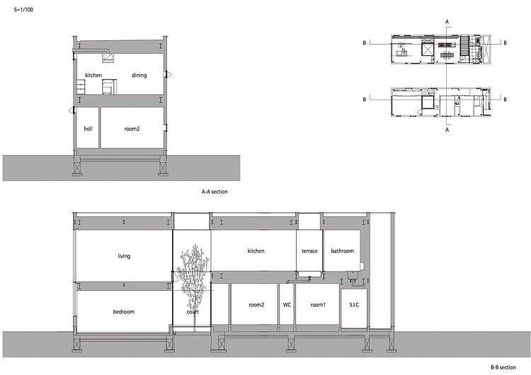 RHYTHM and Plum Tree by Keisuke Kawaguchi + K2-Design