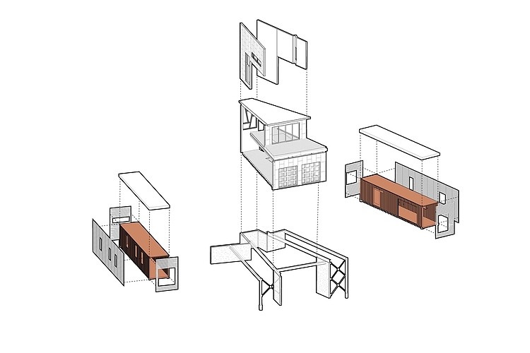 Shipping Container House by Studio H:T