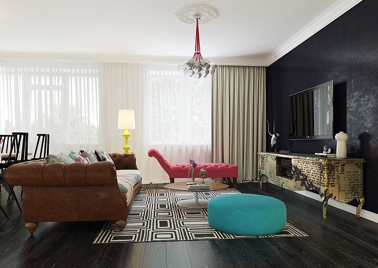 Contemporary Pop Art Interior by Dmitriy Schuka