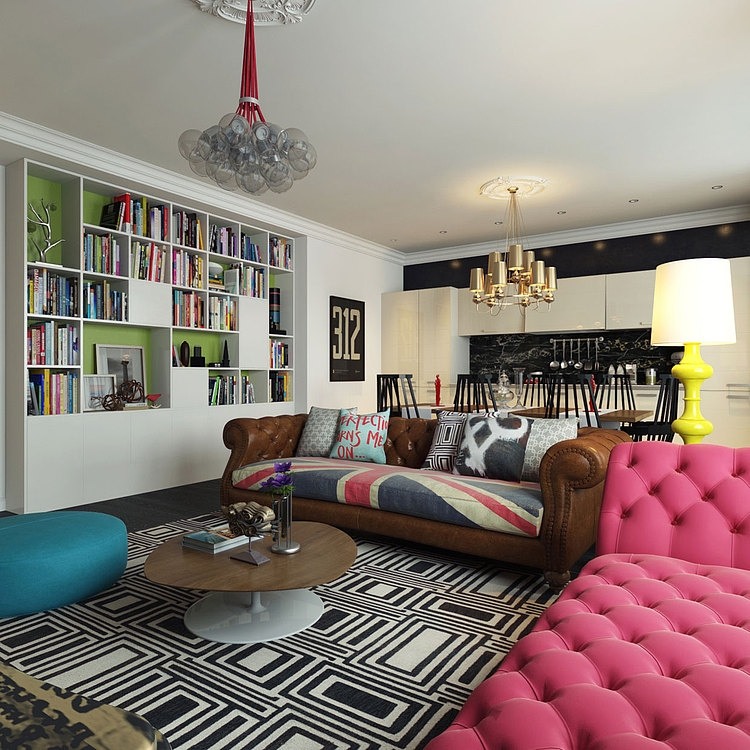 Contemporary Pop Art Interior by Dmitriy Schuka