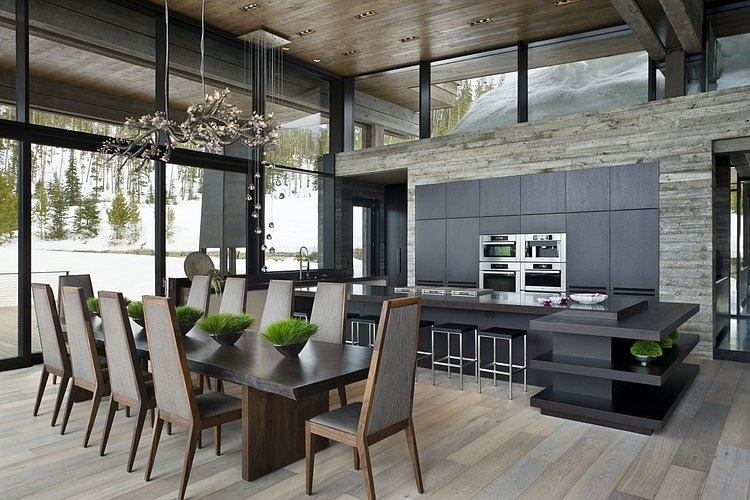 Big Sky Vacation Home by Len Cotsovolos and LC²Design