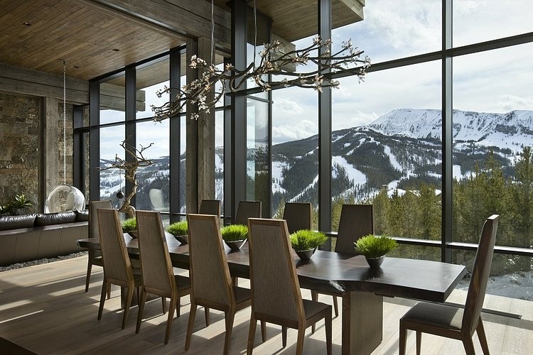 Big Sky Vacation Home by Len Cotsovolos and LC²Design