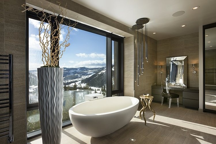 Big Sky Vacation Home by Len Cotsovolos and LC²Design