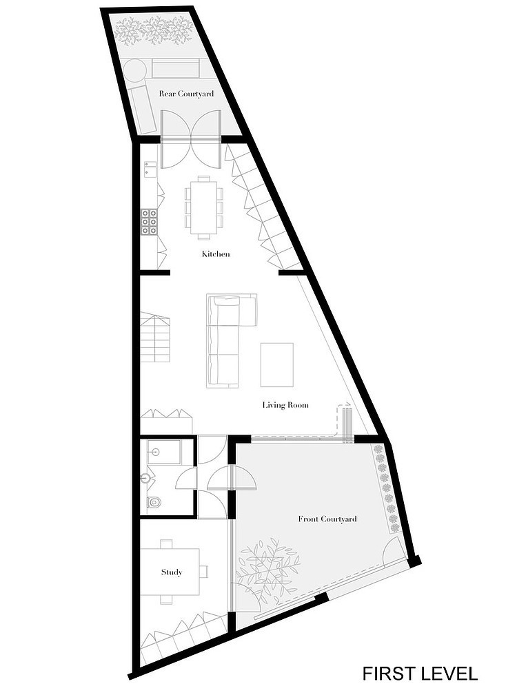 Herringbone House by Atelier Chanchan