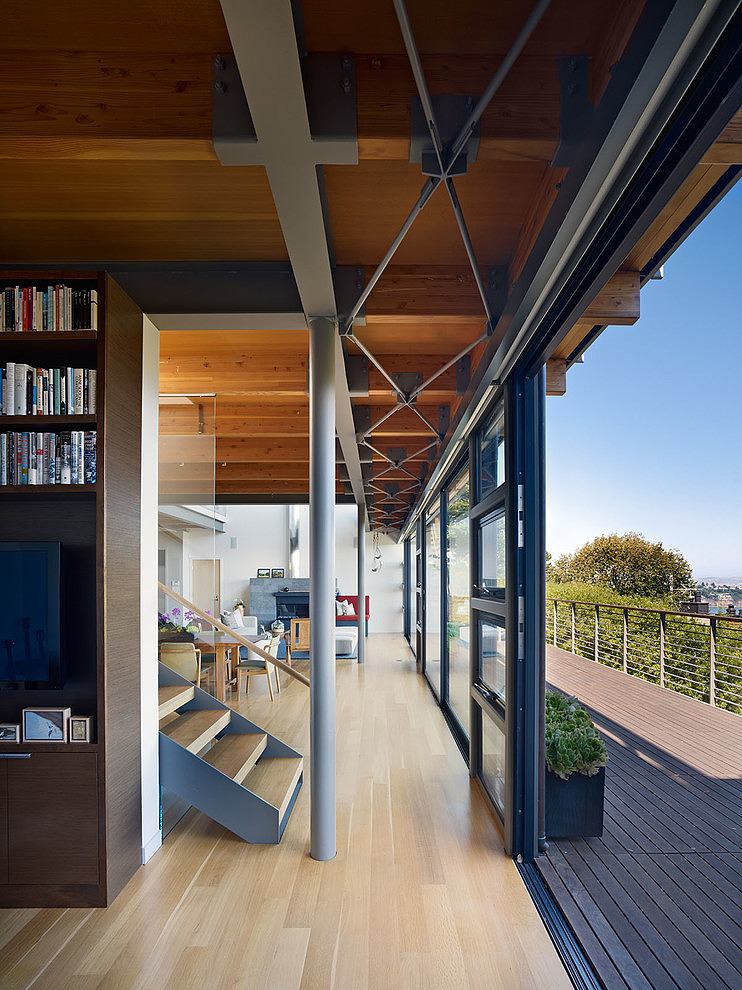 Coastal Hillside Home by Pfau Long Architecture