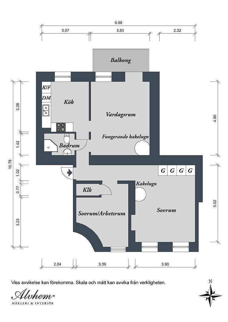 Övre Djupedalsgatan Apartment