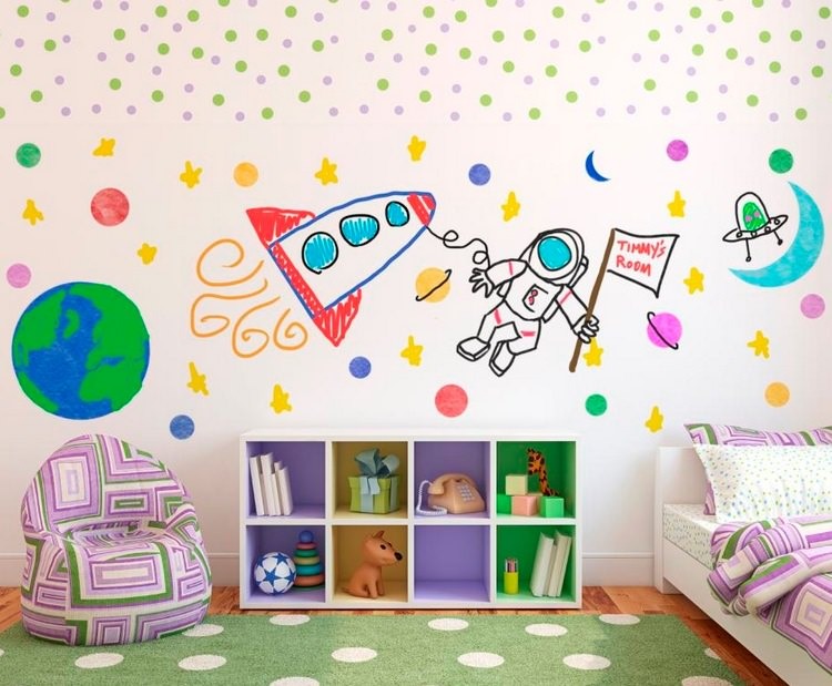 Kids Room Wall Paint Decor