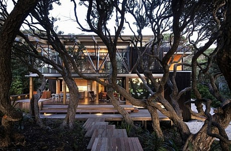 Under Pohutukawa by Herbst Architects
