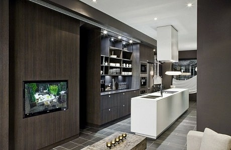 Modern Block Townhouse Interior by Cecconi Simone