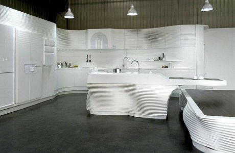 Modern Hi-Macs Kitchen by LG Hausys