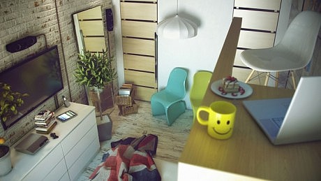 Loft Style Living Visualizations - 3