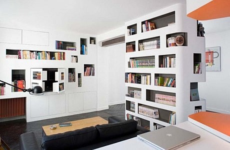 Front and Back Apartment by H2O Architectes