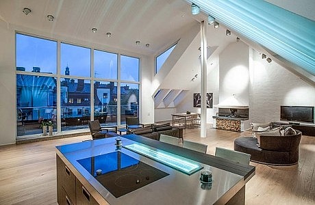 Attic Penthouse in Stockholm
