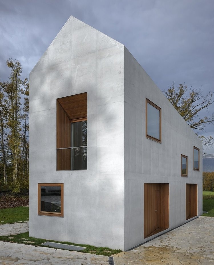 Two in one House by Clavienrossier Architectes
